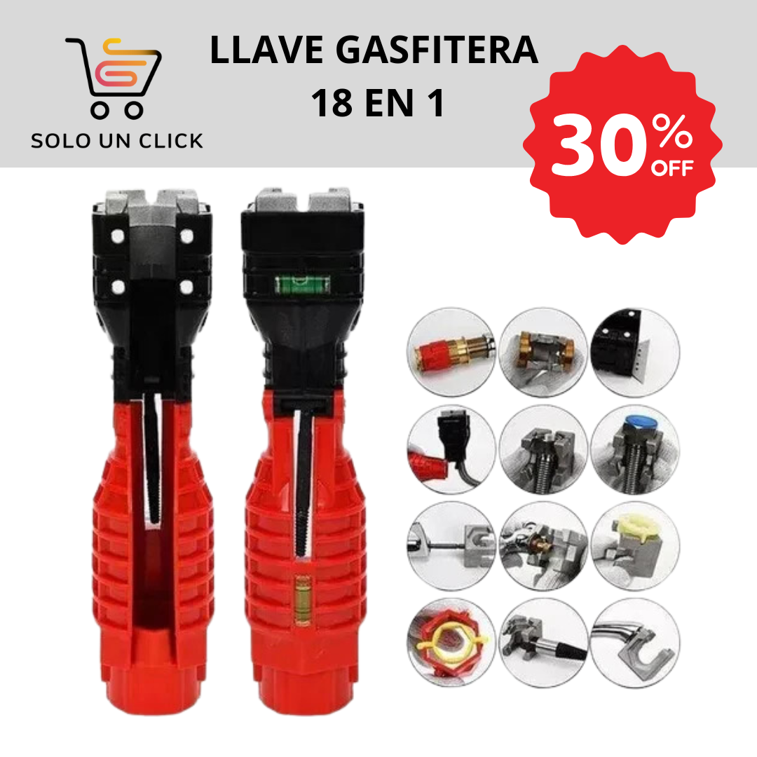 LLAVE GASFITERA 18 EN 1