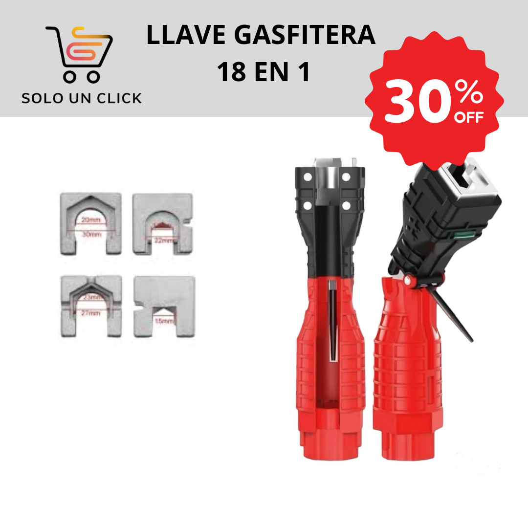 LLAVE GASFITERA 18 EN 1